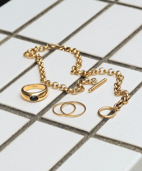 nach シカデザイン リング　美品♡ セール】【サージカルステンレス】czワンポイントリング（リング