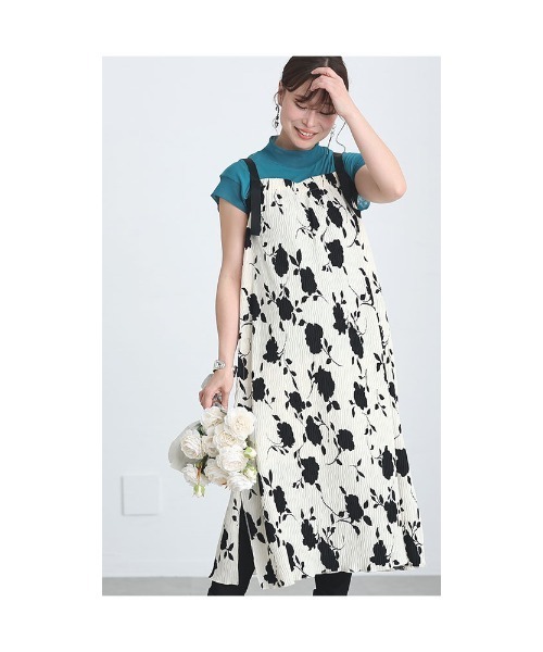 Sawa a la mode(サワアラモード)の「バックリボン花ワンピース(ワンピース・レディース・ベージュ/ブラック・FREE)」の17枚目の写真
