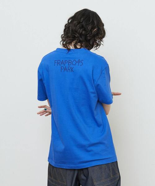 FRAPBOIS（フラボア）の「パーキーT（Tシャツ/カットソー・レディース・ブラック/ホワイト/ブルー・1/2）」の5枚目の写真