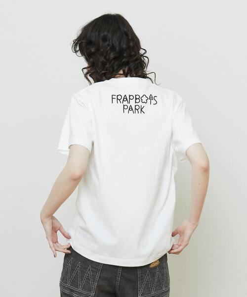 FRAPBOIS（フラボア）の「パーキーT（Tシャツ/カットソー・レディース・ブラック/ホワイト/ブルー・1/2）」の9枚目の写真