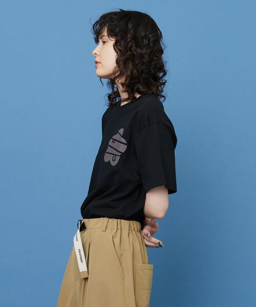 FRAPBOIS（フラボア）の「パーキーT（Tシャツ/カットソー・レディース・ブラック/ホワイト/ブルー・1/2）」の11枚目の写真