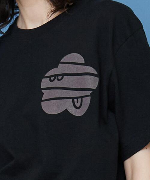 FRAPBOIS（フラボア）の「パーキーT（Tシャツ/カットソー・レディース・ブラック/ホワイト/ブルー・1/2）」の13枚目の写真