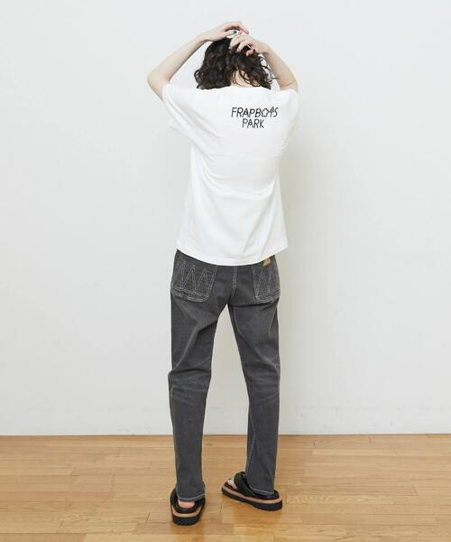 FRAPBOIS(フラボア)の「パーキーT(Tシャツ/カットソー・レディース・ブラック/ホワイト/ブルー・1/2)」の16枚目の写真