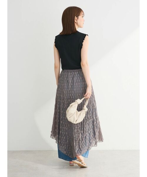 ELENCARE DUE（エレンカーレデュエ）の「・ELENCARE　DUE　レースアシンメトリースカート（スカート・レディース・アイボリー/ブラック/チャコールグレー・FREE）」の11枚目の写真