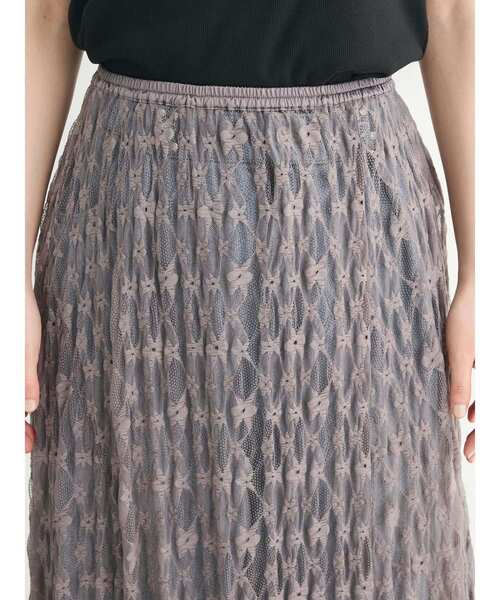 ELENCARE DUE（エレンカーレデュエ）の「・ELENCARE　DUE　レースアシンメトリースカート（スカート・レディース・アイボリー/ブラック/チャコールグレー・FREE）」の12枚目の写真