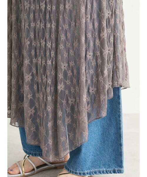 ELENCARE DUE（エレンカーレデュエ）の「・ELENCARE　DUE　レースアシンメトリースカート（スカート・レディース・アイボリー/ブラック/チャコールグレー・FREE）」の13枚目の写真