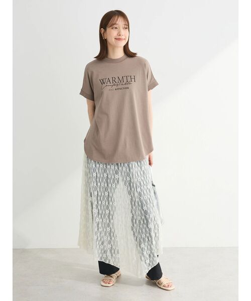 ELENCARE DUE（エレンカーレデュエ）の「・ELENCARE　DUE　レースアシンメトリースカート（スカート・レディース・アイボリー/ブラック/チャコールグレー・FREE）」の14枚目の写真