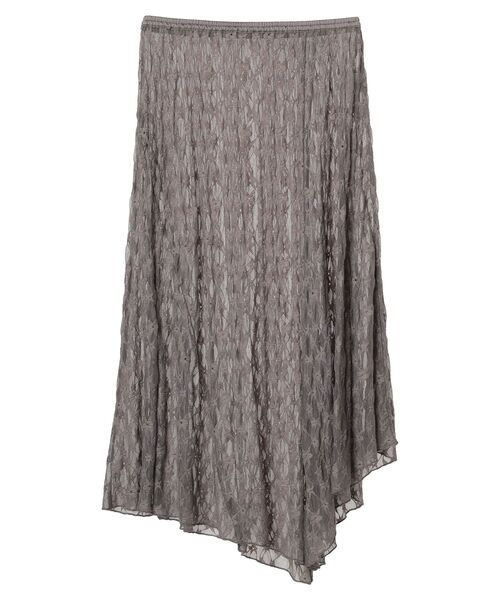 ELENCARE DUE（エレンカーレデュエ）の「・ELENCARE　DUE　レースアシンメトリースカート（スカート・レディース・アイボリー/ブラック/チャコールグレー・FREE）」の6枚目の写真