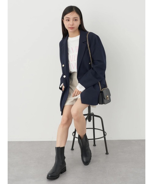 earth music&ecology（アースミュージックアンドエコロジー）の「テーラードジャケット（テーラードジャケット・レディース・チェック/ネイビー・M/L）」の16枚目の写真