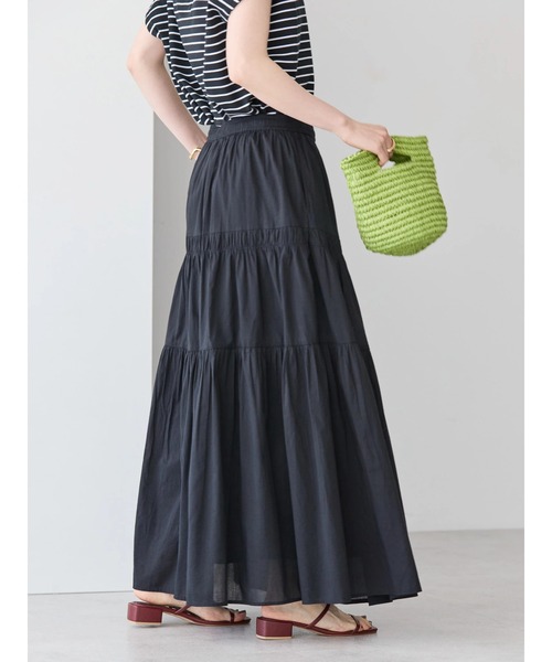 AMERICAN HOLIC（アメリカンホリック）の「インドコットンティアードボイルスカート（スカート・レディース・ブラック/その他14・L/M）」の7枚目の写真