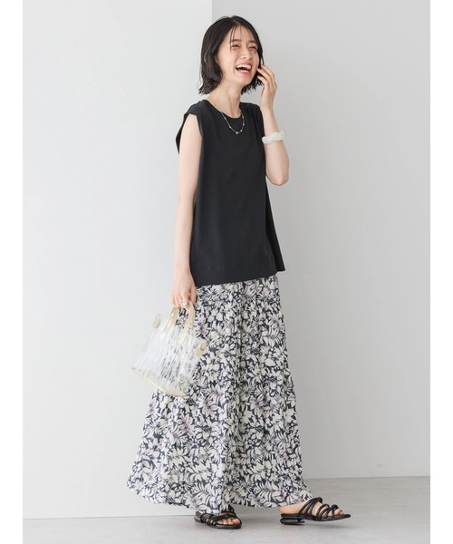 AMERICAN HOLIC（アメリカンホリック）の「インドコットンティアードボイルスカート（スカート・レディース・ブラック/その他14・L/M）」の12枚目の写真