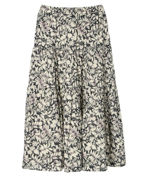 AMERICAN HOLIC（アメリカンホリック）の「インドコットンティアードボイルスカート（スカート・レディース・ブラック/その他14・L/M）」の3枚目の写真