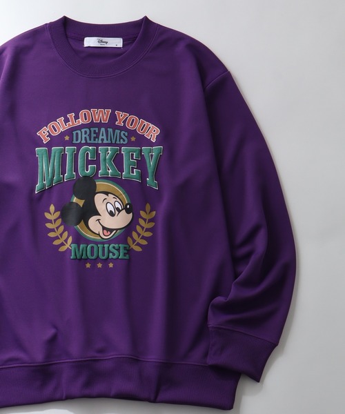 Disney(ディズニー)の「【Disney/ディズニー】ミッキーマウス アートワーク ポンチ スウェット トレーナー(スウェット・レディース・ネイビー/オフホワイト/イエロー/パープル・L/M)」の4枚目の写真