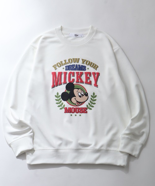 Disney(ディズニー)の「【Disney/ディズニー】ミッキーマウス アートワーク ポンチ スウェット トレーナー(スウェット・レディース・ネイビー/オフホワイト/イエロー/パープル・L/M)」の12枚目の写真