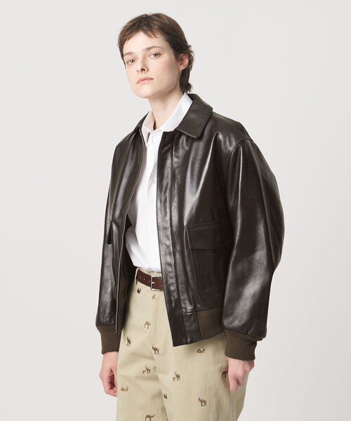 LOEFF（ロエフ）の「＜LOEFF＞ラムレザー フライトジャケット UNISEX