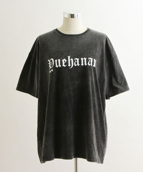 Diable baiser（ディアブルベーゼ）の「ビッグシルエットUSED風Tシャツ 【オーバーサイズ】【ロング丈】（Tシャツ/カットソー・レディース・ブラック系その他/ブラック・FREE）」の15枚目の写真