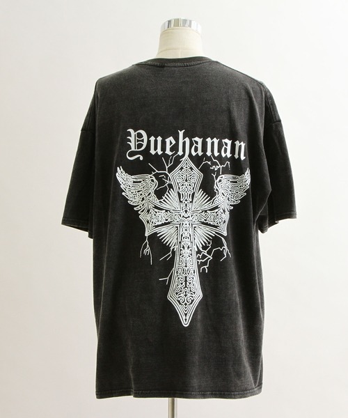 Diable baiser（ディアブルベーゼ）の「ビッグシルエットUSED風Tシャツ 【オーバーサイズ】【ロング丈】（Tシャツ/カットソー・レディース・ブラック系その他/ブラック・FREE）」の16枚目の写真