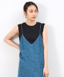 OPAQUE.CLIP | リブノースリーブカットソー【洗濯機洗い可】(Tシャツ/カットソー)
