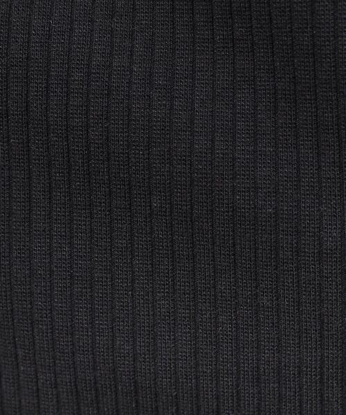 OPAQUE.CLIP(オペークドットクリップ)の「◆《Oggi掲載》リブノースリーブカットソー【洗濯機洗い可】(Tシャツ/カットソー・レディース・ブラウン系3/ブラウン系その他/ブラック/ホワイト・40/38)」の9枚目の写真