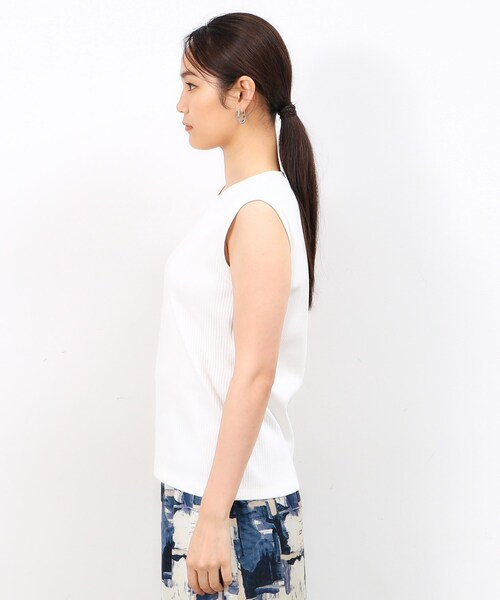 OPAQUE.CLIP(オペークドットクリップ)の「◆《Oggi掲載》リブノースリーブカットソー【洗濯機洗い可】(Tシャツ/カットソー・レディース・ブラウン系3/ブラウン系その他/ブラック/ホワイト・40/38)」の18枚目の写真