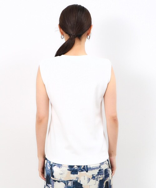 OPAQUE.CLIP(オペークドットクリップ)の「◆《Oggi掲載》リブノースリーブカットソー【洗濯機洗い可】(Tシャツ/カットソー・レディース・ブラウン系3/ブラウン系その他/ブラック/ホワイト・40/38)」の17枚目の写真