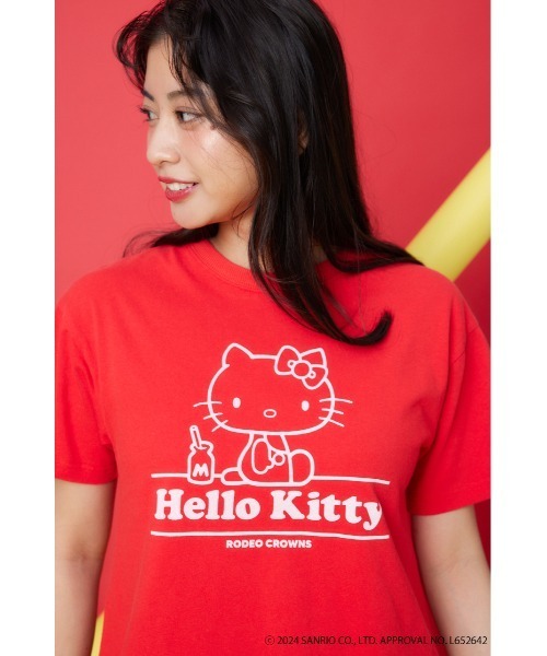 RODEO CROWNS WIDE BOWL(ロデオクラウンズワイドボウル)の「(HK)VINTAGE KITTY Tシャツ(Tシャツ/カットソー・レディース・オフホワイト/ブルー/レッド/チャコールグレー・FREE)」の4枚目の写真