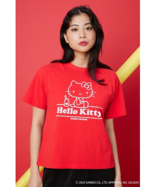 RODEO CROWNS WIDE BOWL(ロデオクラウンズワイドボウル)の「(HK)VINTAGE KITTY Tシャツ(Tシャツ/カットソー・レディース・オフホワイト/ブルー/レッド/チャコールグレー・FREE)」の5枚目の写真