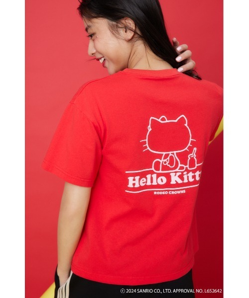 RODEO CROWNS WIDE BOWL(ロデオクラウンズワイドボウル)の「(HK)VINTAGE KITTY Tシャツ(Tシャツ/カットソー・レディース・オフホワイト/ブルー/レッド/チャコールグレー・FREE)」の8枚目の写真