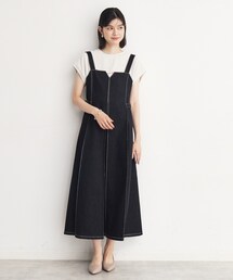 ◆デニムステッチジャンスカ/親子リンク