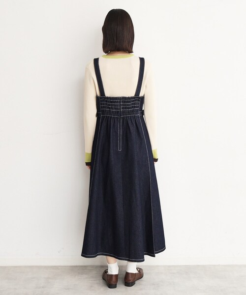 THE SHOP TK （ザ ショップ ティーケー ）の「◆デニムステッチジャンスカ/親子リンク（ワンピース・レディース・ブルー系その他/ブラック・11/12/13）」の8枚目の写真