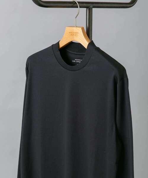 URBAN RESEARCH DOORS（アーバンリサーチドアーズ）の「『抗菌/防臭』LIFE STYLE TAILOR　シルケットポンチストレッチ長袖Tシャツ（シャツ/ブラウス・メンズ・ブルー系その他/ホワイト/チャコールグレー・MEDIUM/LARGE）」の3枚目の写真