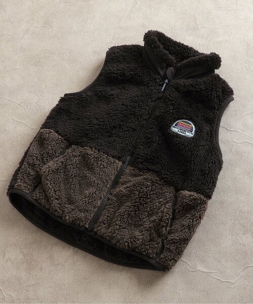 BREEZE(ブリーズ)の「【合体シリーズ】ファーフリースベスト(ベスト・キッズ・ピンク/レインボー/ブラック/アイボリー/パープル/オフホワイト・90/100/110/120/130/140/150)」の4枚目の写真