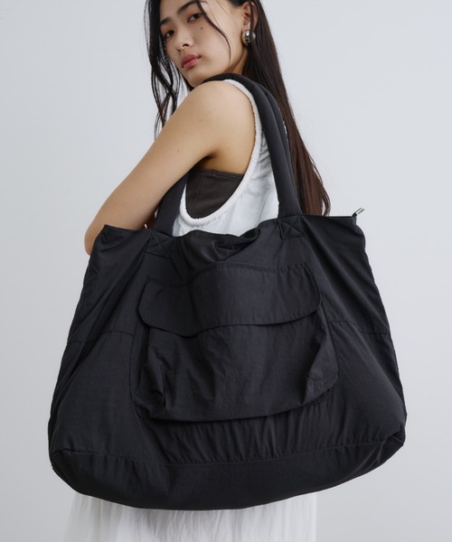 ロングセラー】大容量軽量ナイロントート/トラベルバッグ（トート