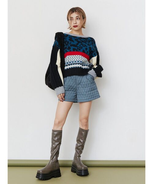 【セール】ワンポイントキルティングショートパンツ【セットアップ着用可能】（その他パンツ）｜EVRIS（エヴリス）