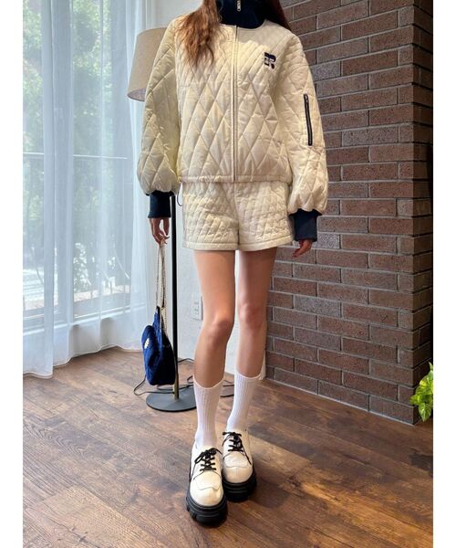 【セール】ワンポイントキルティングショートパンツ【セットアップ着用可能】（その他パンツ）｜EVRIS（エヴリス）