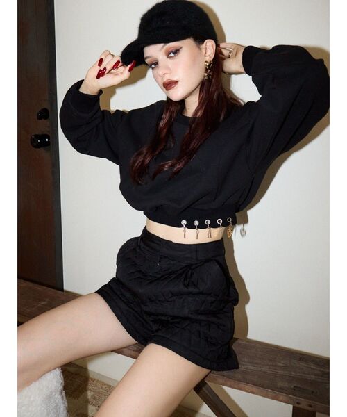 【セール】ワンポイントキルティングショートパンツ【セットアップ着用可能】（その他パンツ）｜EVRIS（エヴリス）