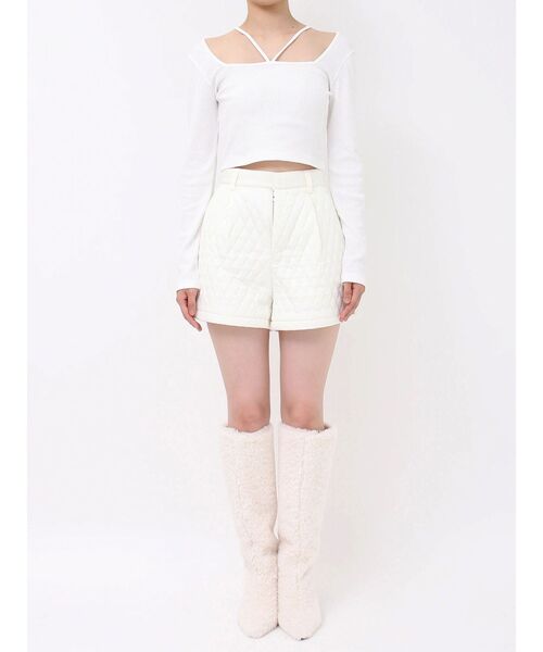 【セール】ワンポイントキルティングショートパンツ【セットアップ着用可能】（その他パンツ）｜EVRIS（エヴリス）