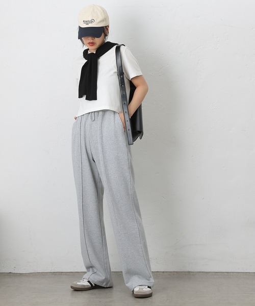 COLONY 2139(コロニートゥーワンスリーナイン)の「WEB・一部店舗限定 / ドロストスウェットパンツ(スウェットパンツ・レディース・アイボリー/ブラック/チャコールグレー/グレー・FREE)」の22枚目の写真