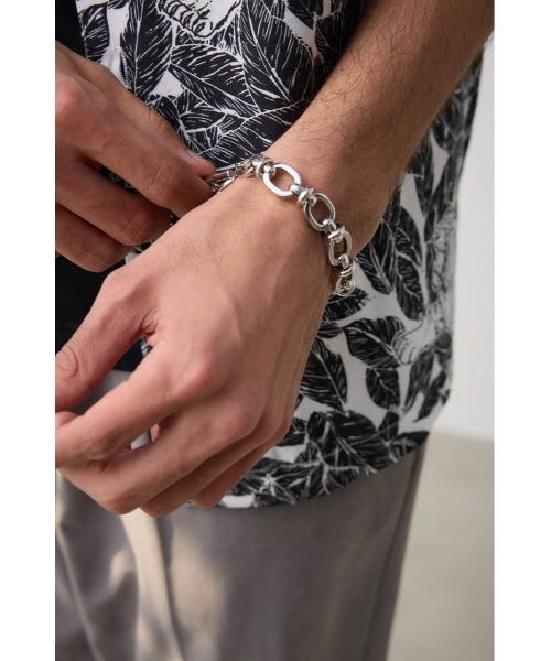 AZUL by moussy(アズールバイマウジー)の「ランダムチェーンブレスレット(ブレスレット・メンズ・シルバー/ブラック・FREE)」の8枚目の写真