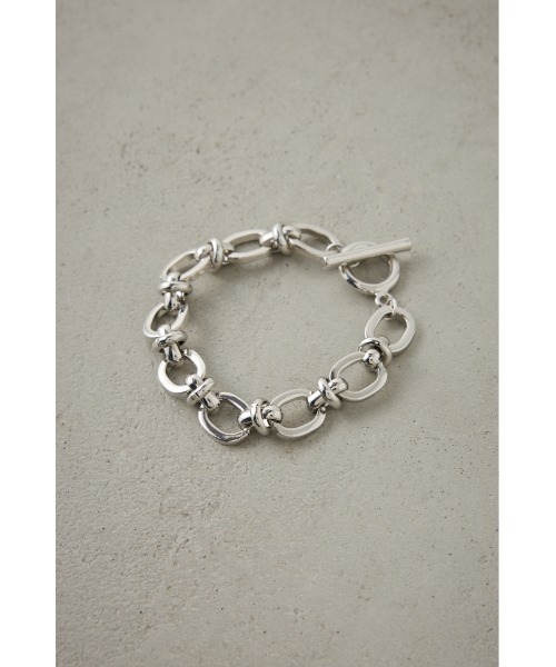 AZUL by moussy(アズールバイマウジー)の「ランダムチェーンブレスレット(ブレスレット・メンズ・シルバー/ブラック・FREE)」の5枚目の写真