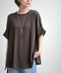 シボ柄ジャガードドルマンチュニック
