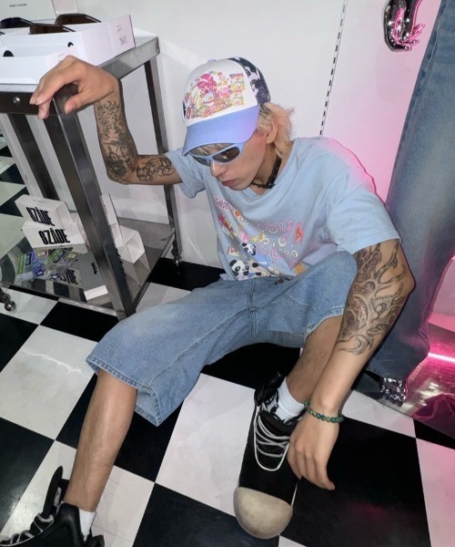 YOUTHBATH★韓国★コラボ★YB X Oliwa Mesh Trucker Cap MUSINSA | YOUTHBATH YB x Oliwa Mesh Trucker Cap_PINK