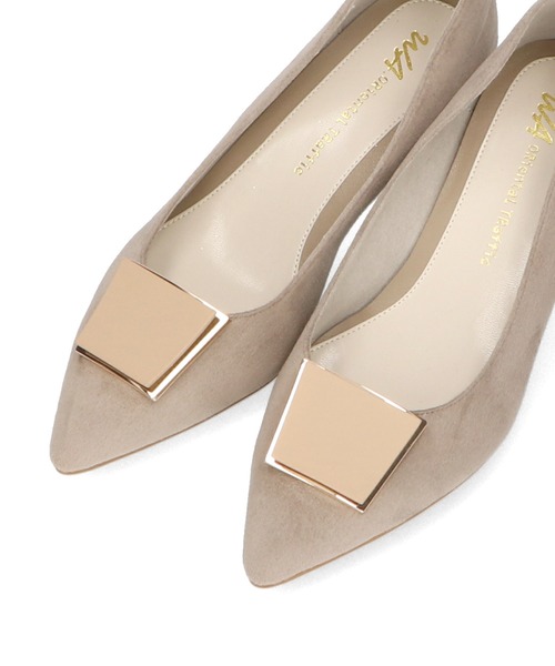 WA ORiental TRaffic(ダブルエーオリエンタルトラフィック)の「2wayスクエアモチーフヒールパンプス 42305(パンプス・レディース・ベージュ/ブラック/ブルー・34/35/36/37/38/39/40/41/42/33/43)」の7枚目の写真