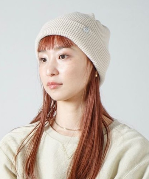 RACAL（ラカル）の「【Racal】2Way ニットキャップ Two-Way Knit Cap RL-24-1352（ニットキャップ/ビーニー・メンズ・グレー/オリーブ/オレンジ/ブラウン/ベージュ/ブラック/アイボリー・FREE）」の2枚目の写真