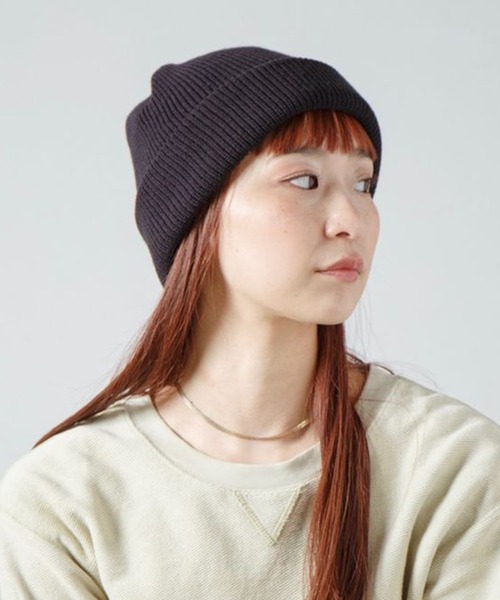 RACAL（ラカル）の「【Racal】2Way ニットキャップ Two-Way Knit Cap RL-24-1352（ニットキャップ/ビーニー・メンズ・グレー/オリーブ/オレンジ/ブラウン/ベージュ/ブラック/アイボリー・FREE）」の13枚目の写真