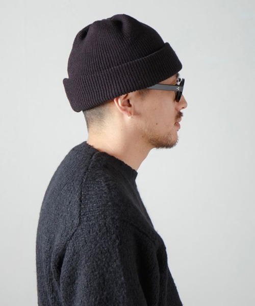 RACAL（ラカル）の「【Racal】2Way ニットキャップ Two-Way Knit Cap RL-24-1352（ニットキャップ/ビーニー・メンズ・グレー/オリーブ/オレンジ/ブラウン/ベージュ/ブラック/アイボリー・FREE）」の10枚目の写真