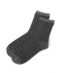 抗菌防臭編みラメソックス/144295