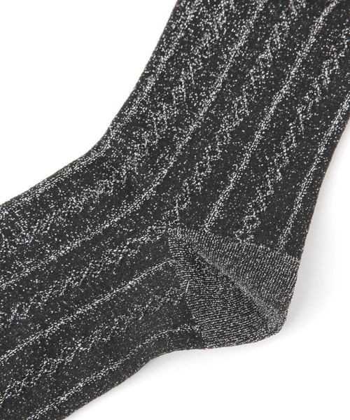 GLOBAL WORK（グローバルワーク）の「抗菌防臭編みラメソックス/144295（ソックス/靴下・レディース・ベージュ/ブラック/ブラウン・FREE）」の5枚目の写真