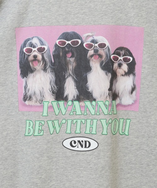 Candy Stripper（キャンディストリッパー）の「OTE OKAWARI スウェット（スウェット・レディース・オフホワイト/ヘザーグレー/レッド/ブラック・2）」の13枚目の写真