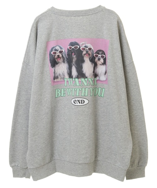 Candy Stripper（キャンディストリッパー）の「OTE OKAWARI スウェット（スウェット・レディース・オフホワイト/ヘザーグレー/レッド/ブラック・2）」の22枚目の写真